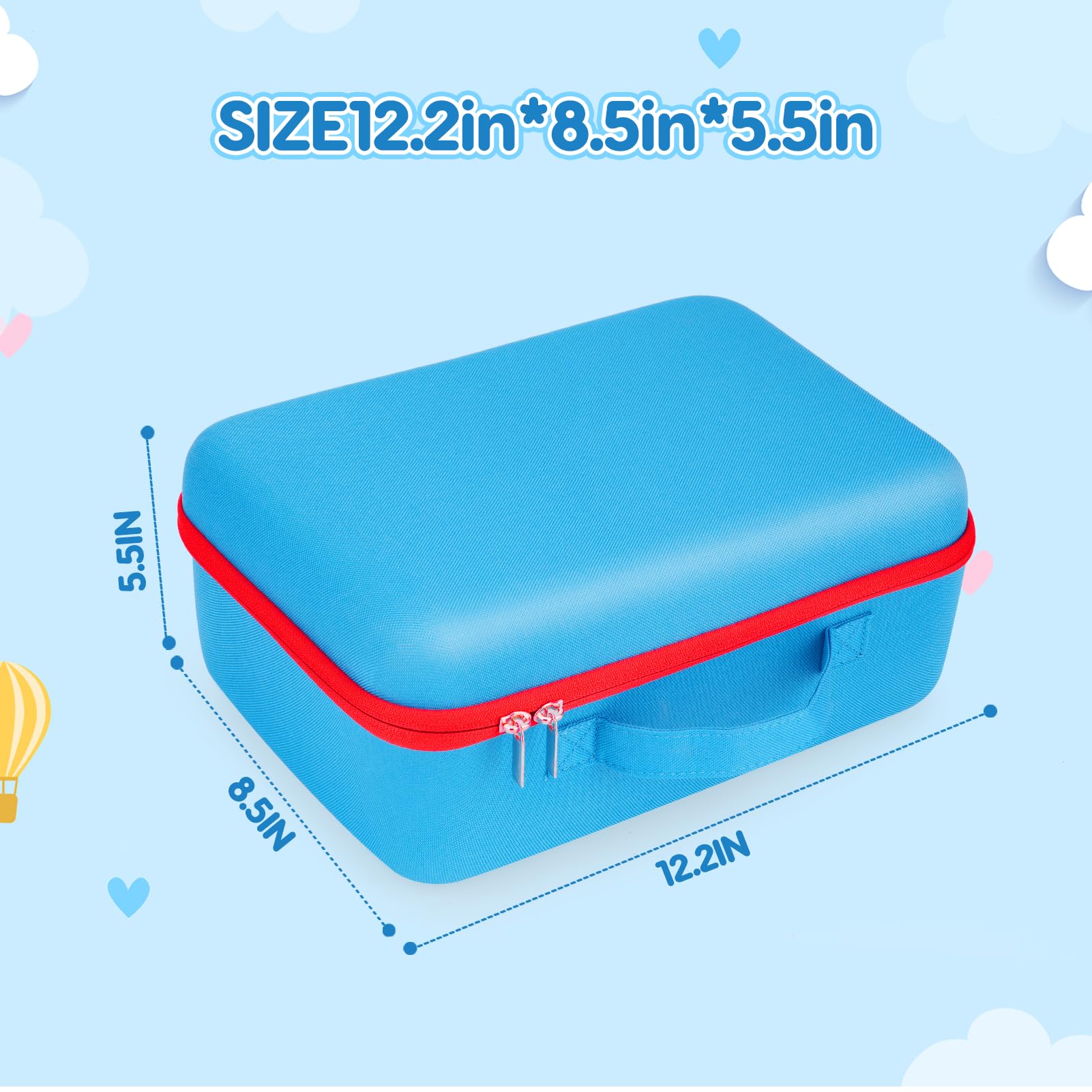 Smooth double-zipper system on the HHZ carrying case for quick access.
