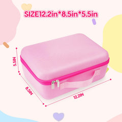 HHZ carrying case reinforced handles and double zipper for easy transport.
