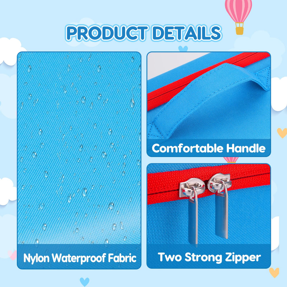 Waterproof nylon shell of HHZ carrying case protects contents during travel.