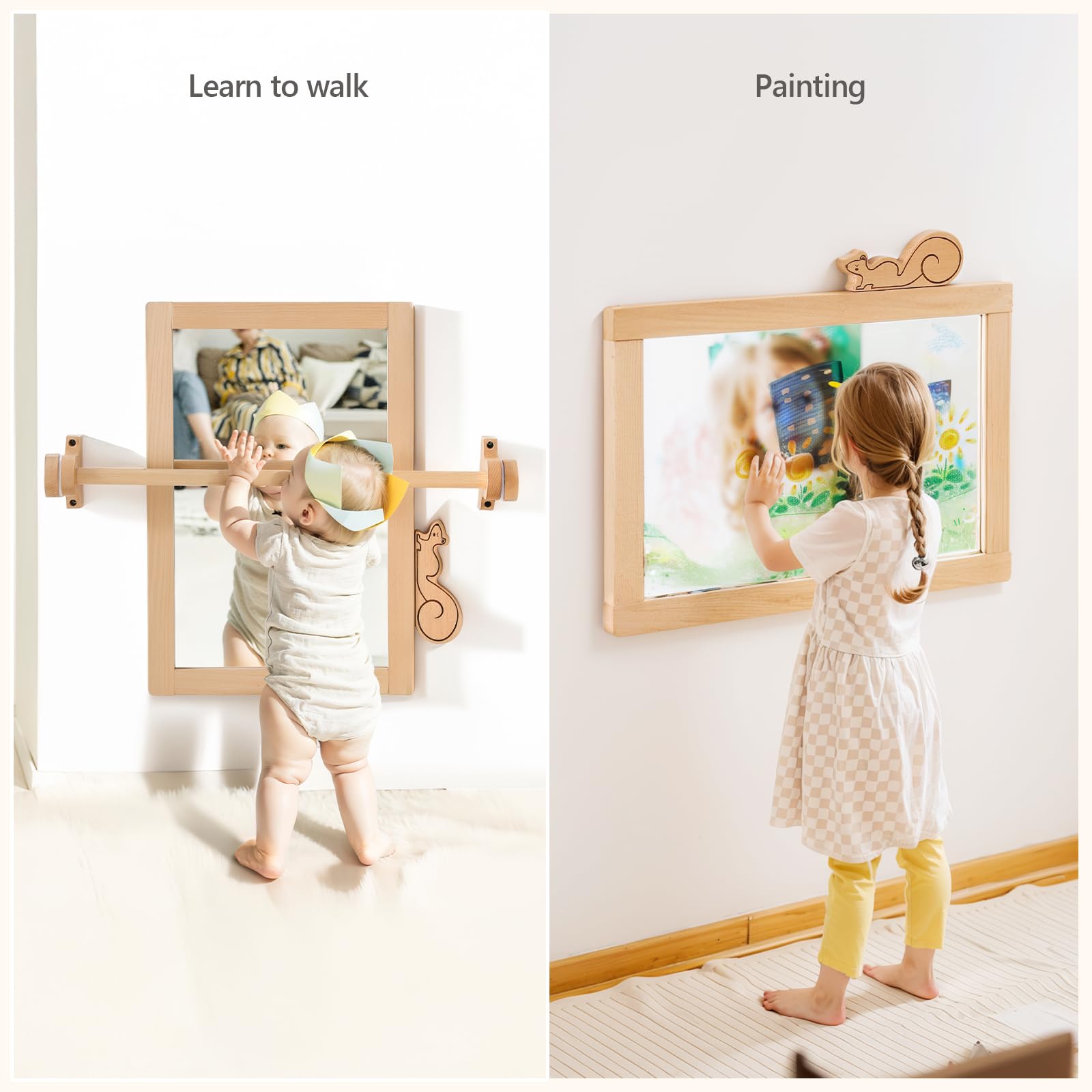 HI BABY MONMENT adjustable pull-up bar supports standing milestones