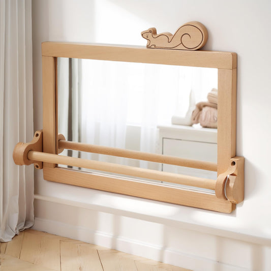 HI BABY MONMENT Montessori mirror with bar for motor skills and self-recognition