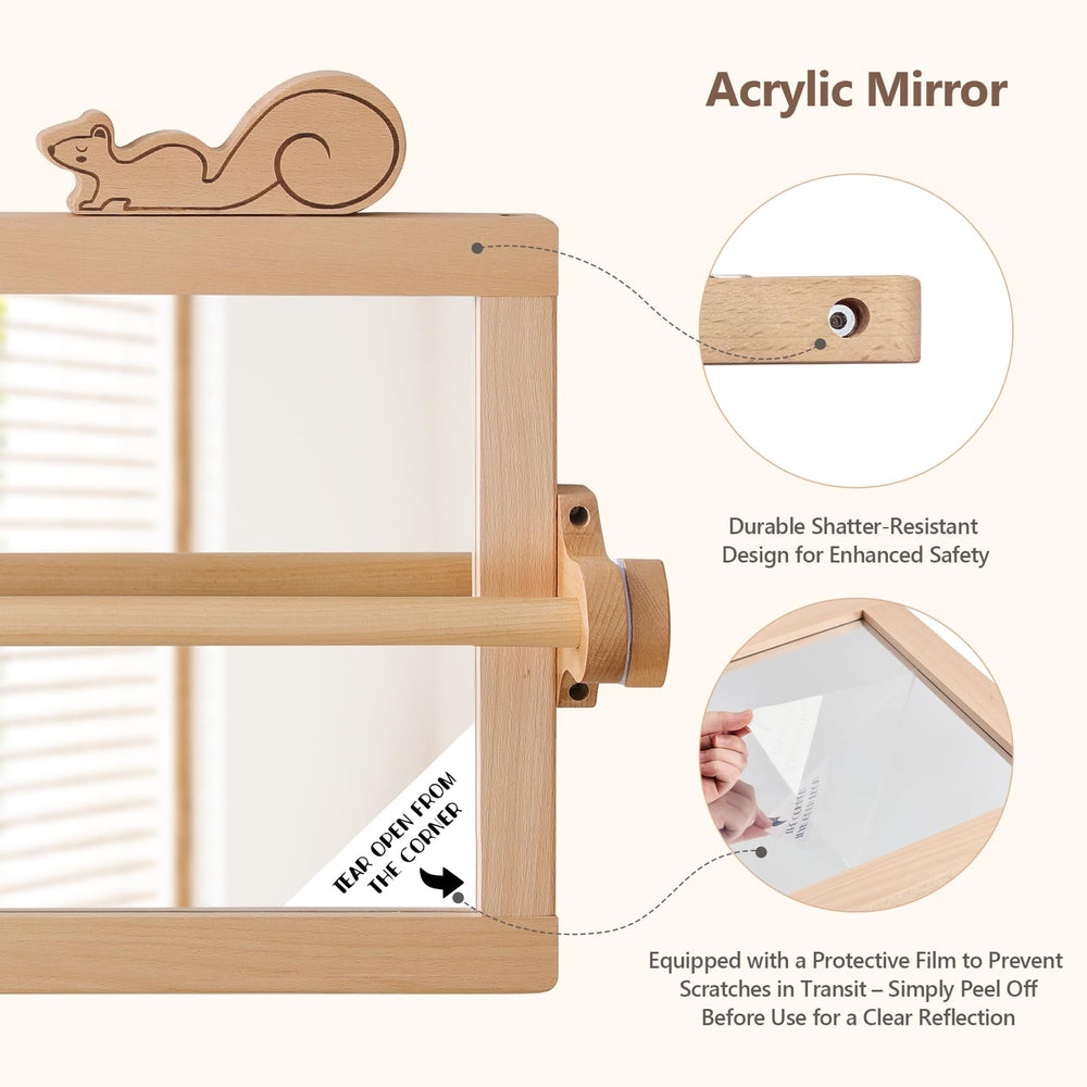 HI BABY MONMENT non-shatter safety mirror keeps baby play safe