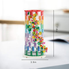 HI-REEKE vase works with artificial or wooden flowers for versatile displays