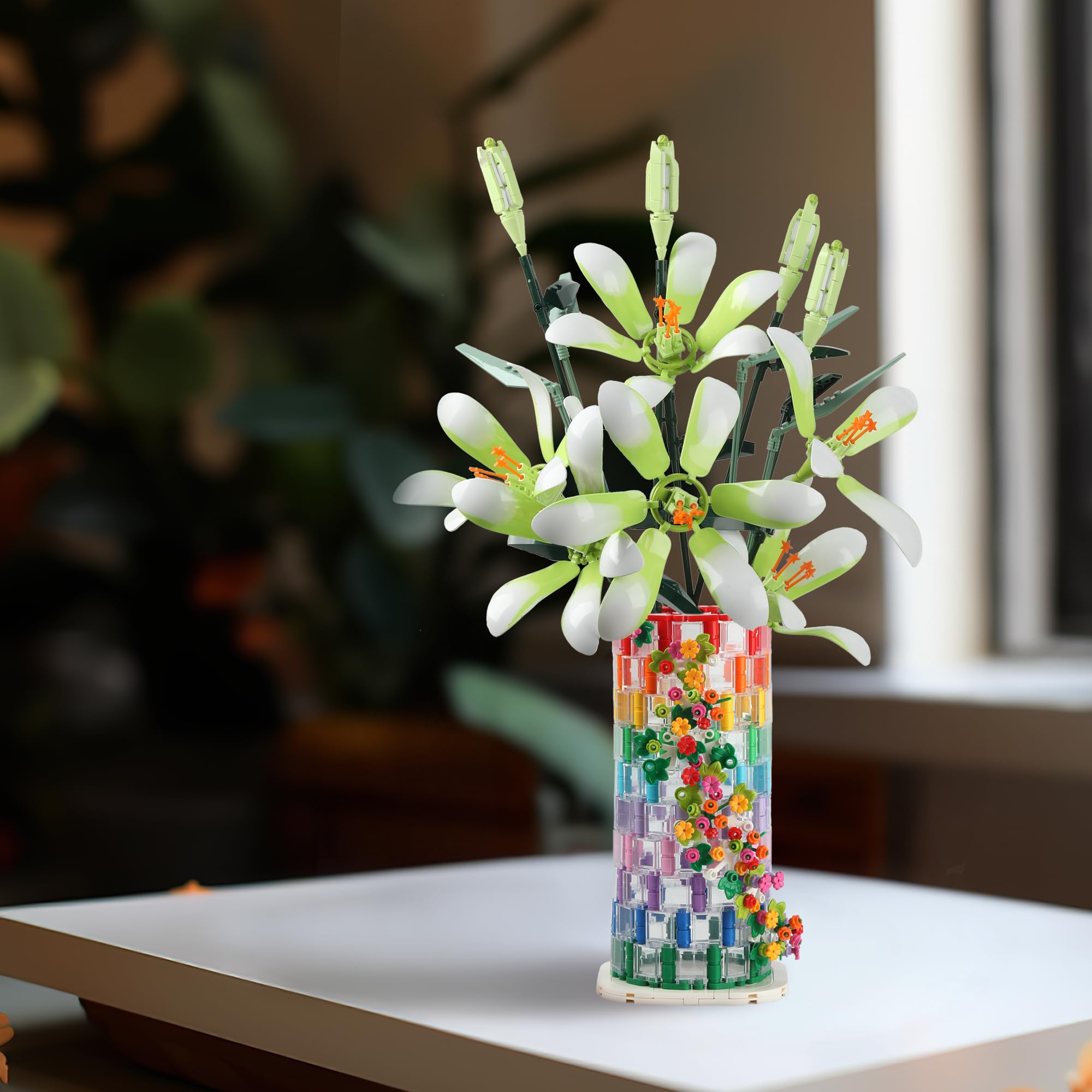 HI-REEKE finished size vase stands 7.87 inches tall for compact arrangements