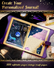 hi!SCI diary star-shaped keys pair with the lock for easy access to journal