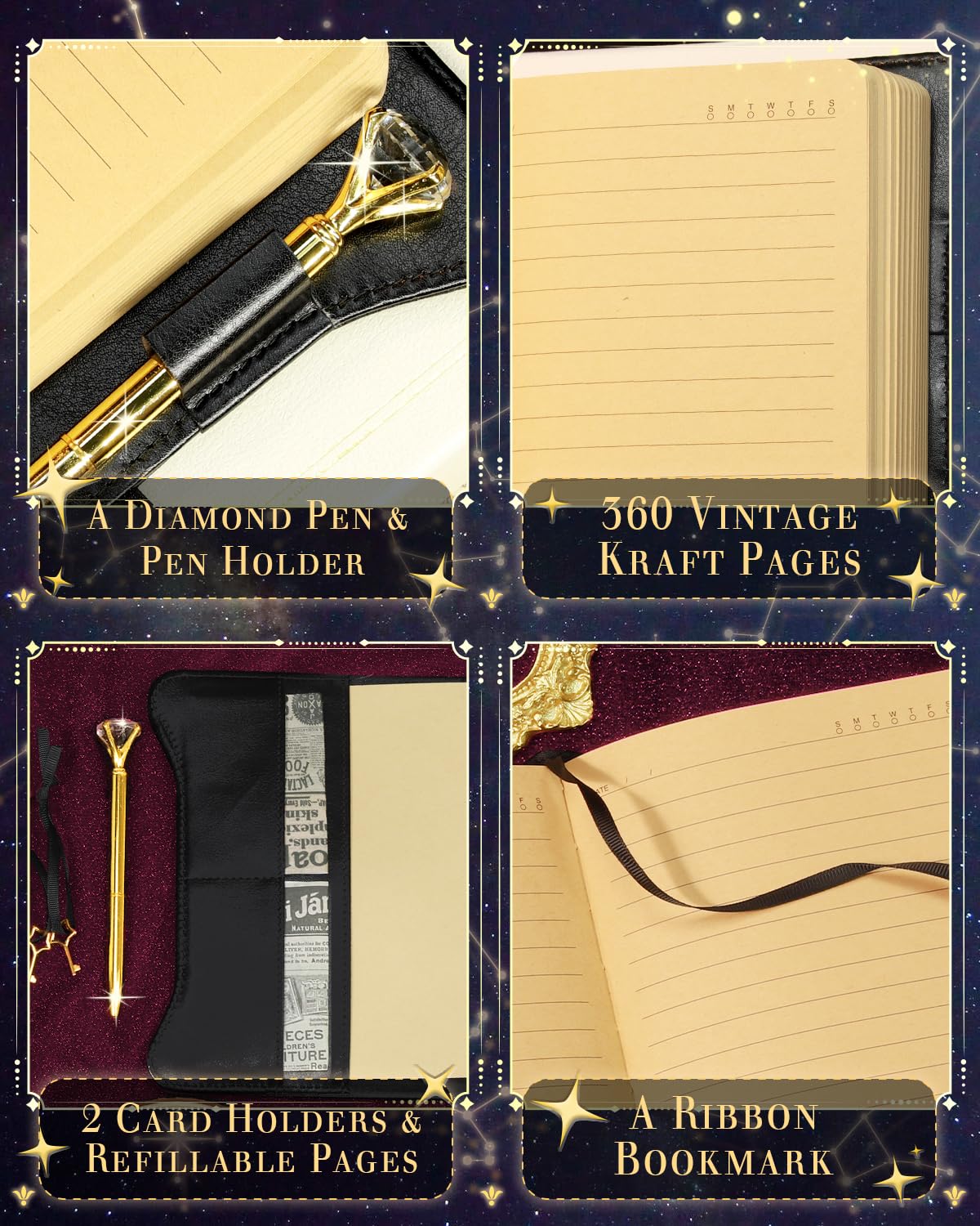 hi!SCI premium synthetic leather cover offers luxurious writing feel