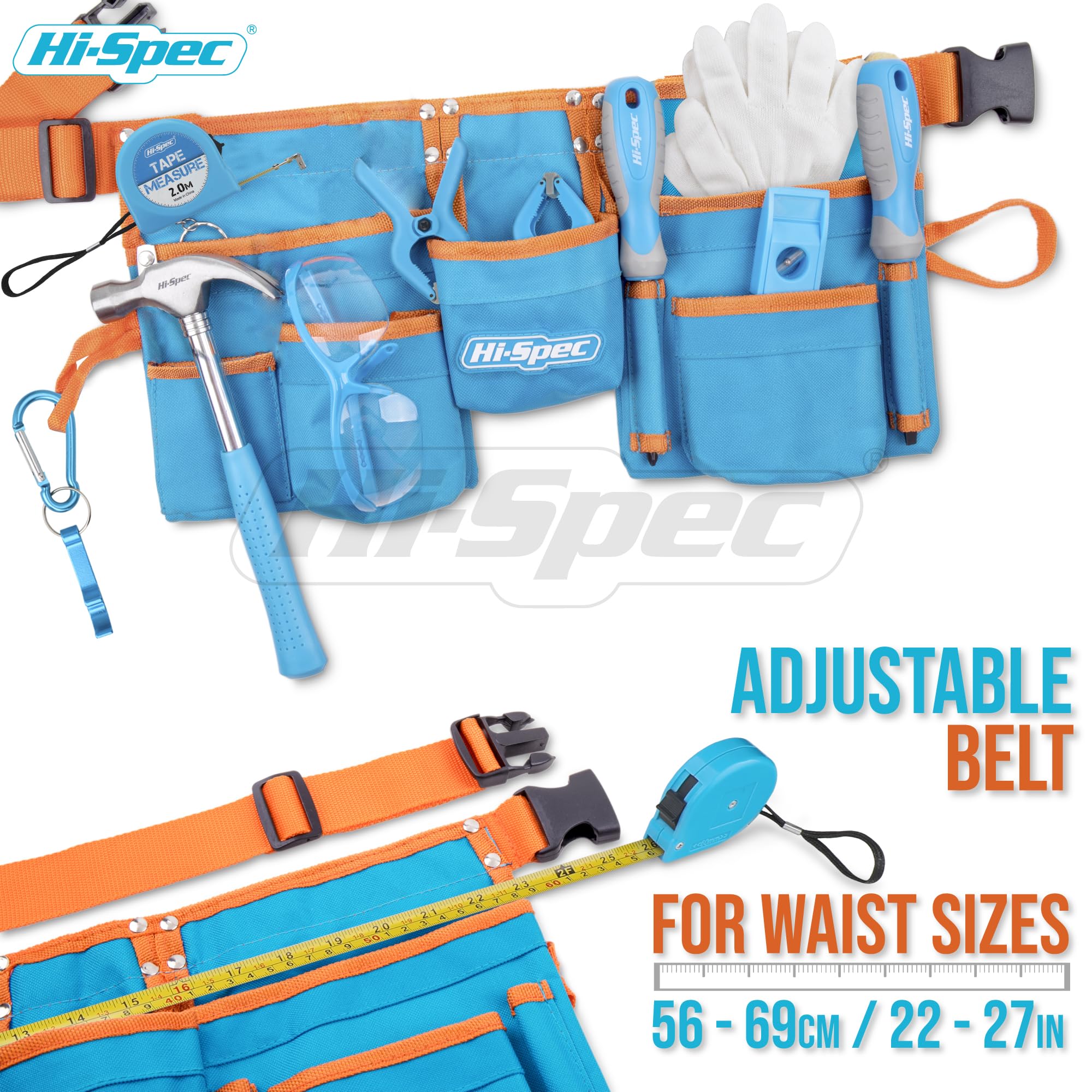 Hi-Spec 2m retractable tape measure enabling precise measurements for kids projects
