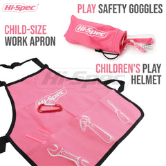 Hi-Spec child-sized tool bag and splash-proof apron for easy storage