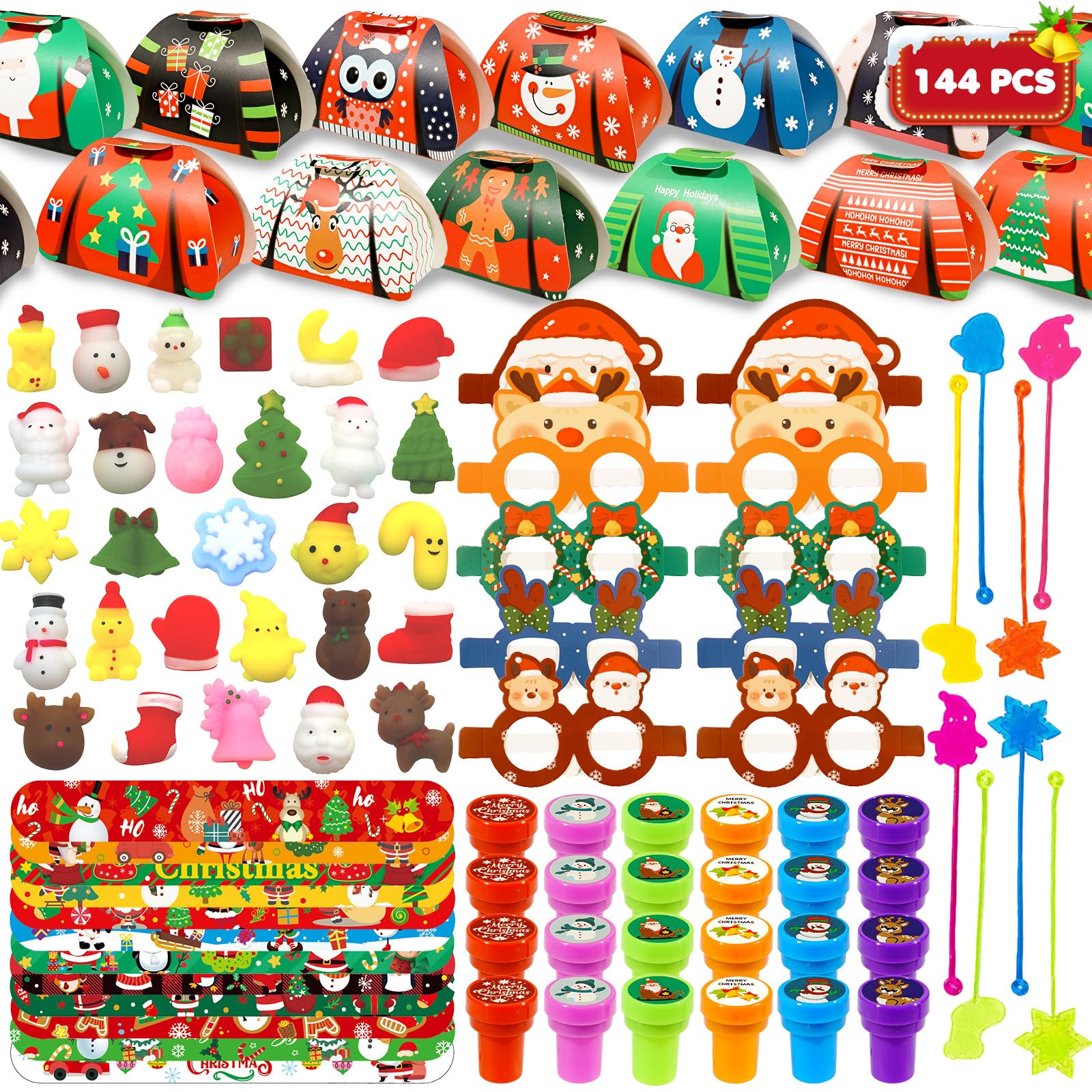 Hiawbon Christmas stationery set with festive colors for elegant gift wrapping.