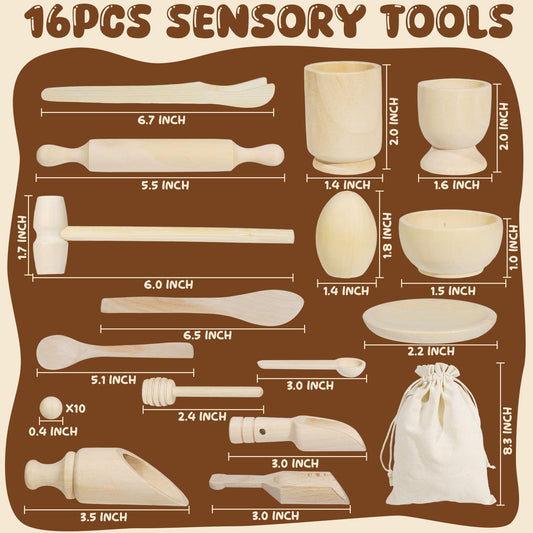 Hiawbon storage bag keeps sensory tools organized for easy cleanup