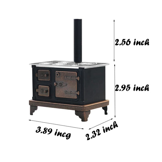 Hiawbon wall candle holder adds warm ambiance to miniature kitchen scenes.