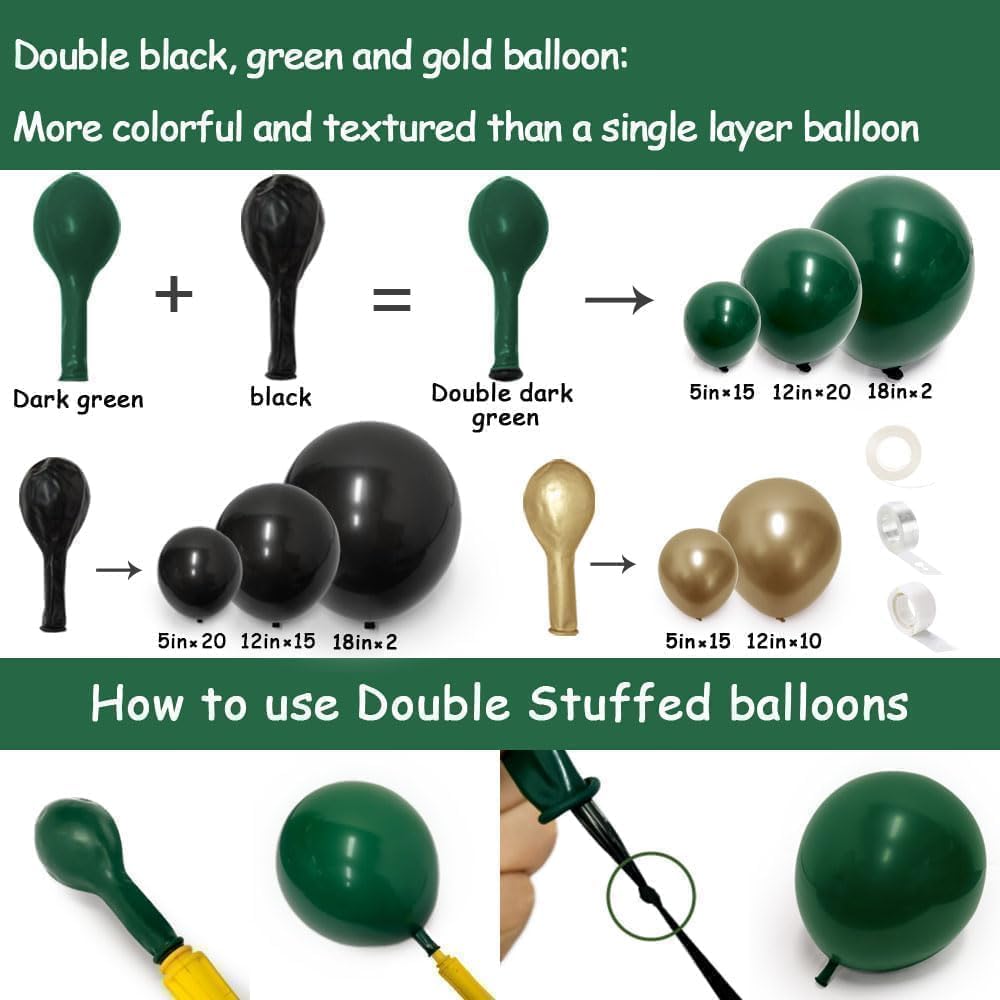 HIBAOpati matte black balloons add elegant contrast to any party.