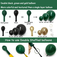 HIBAOpati matte black balloons add elegant contrast to any party.