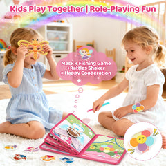 Hiber Sea Busy Book interior pages showing numbers, shapes, and colors for early learning