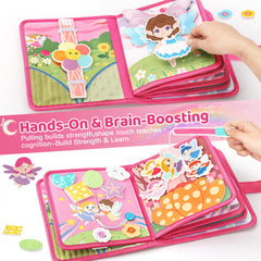 Masks and finger puppets from Hiber Sea Busy Book invite imaginative social play