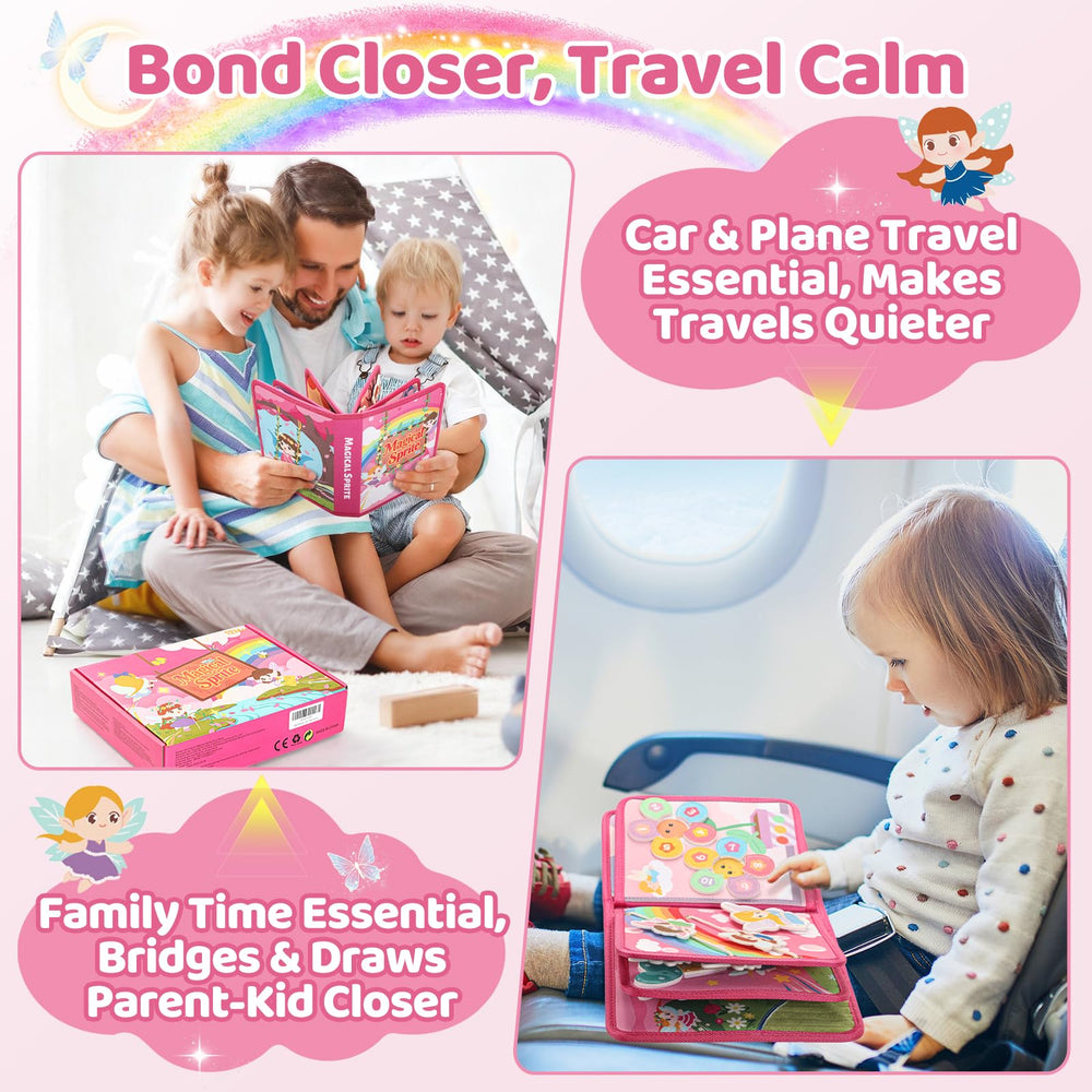 Lightweight travel-friendly design of Hiber Sea Busy Book for planes and cars