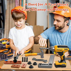 Hibility nuts and bolts with wood blocks for coordination.
