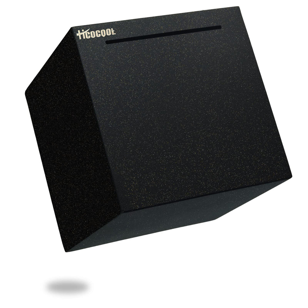hicocool piggy bank starry black finish hides fingerprints while adding elegance.