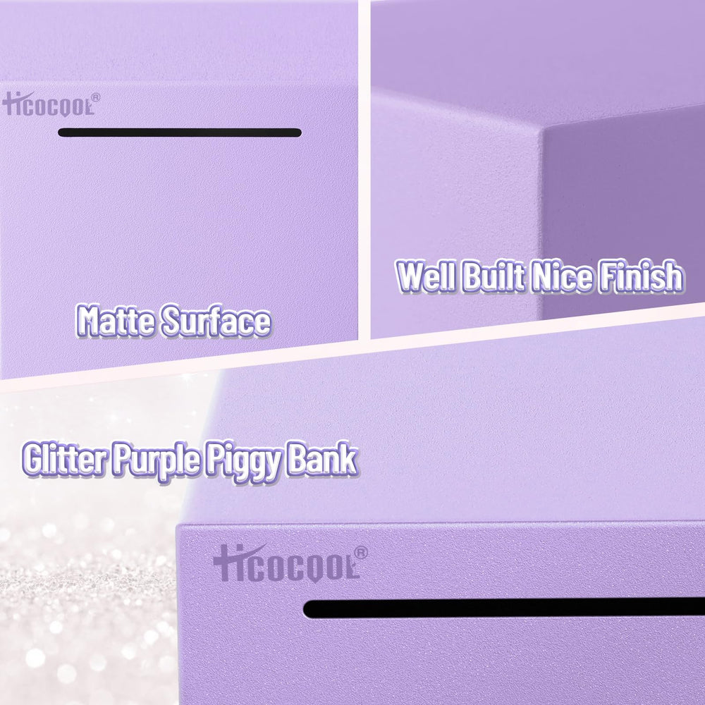 Hicocool Piggy Bank uses unbreakable stainless steel to protect funds