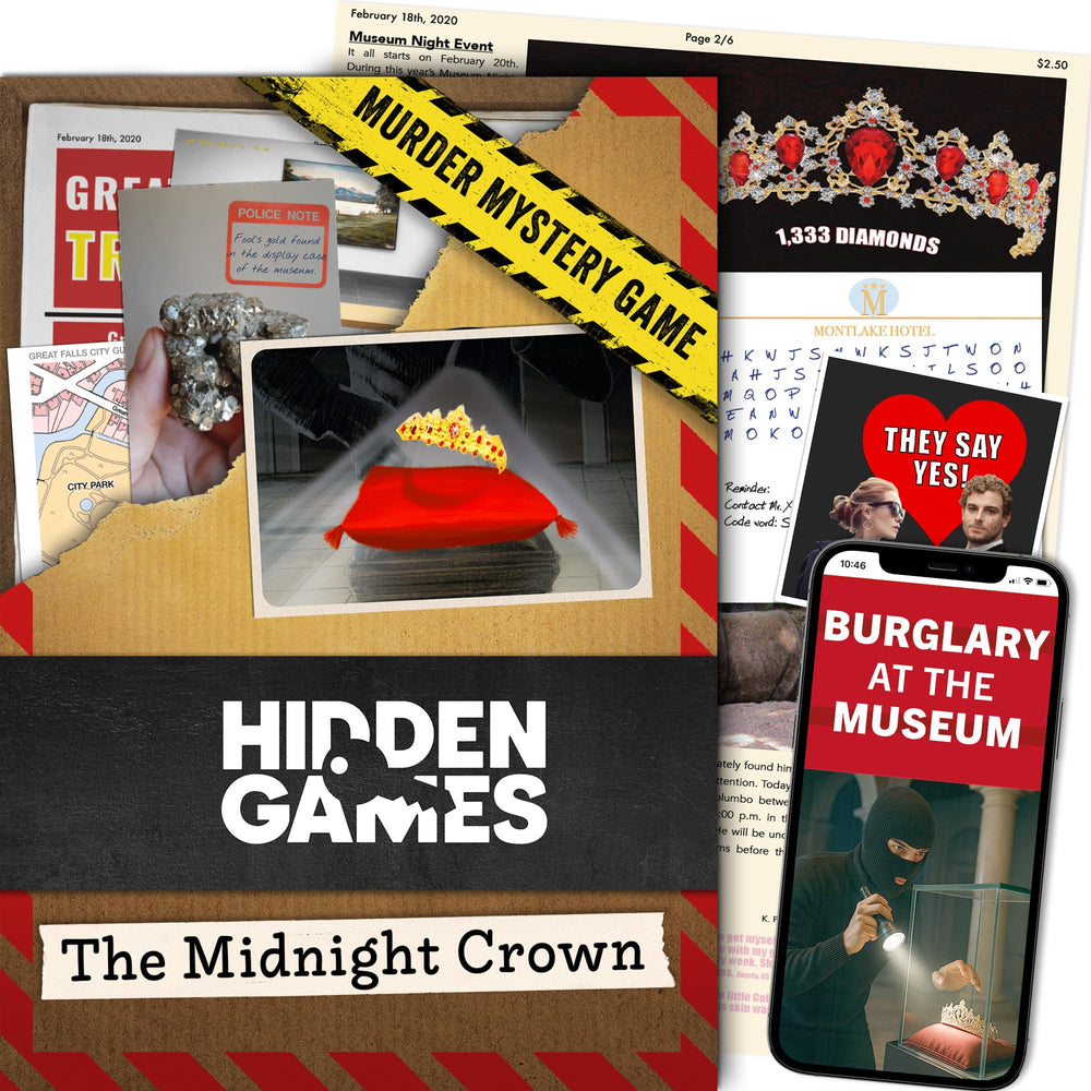 Hidden Games The Midnight Crown box opening reveals clues for immersive play