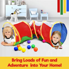 Hide N Side tunnel in use indoors for family play and imagination.