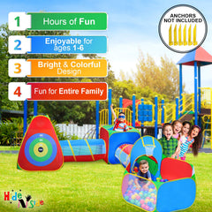 Hide N Side crawl tunnel section enhances dexterity and discovery.