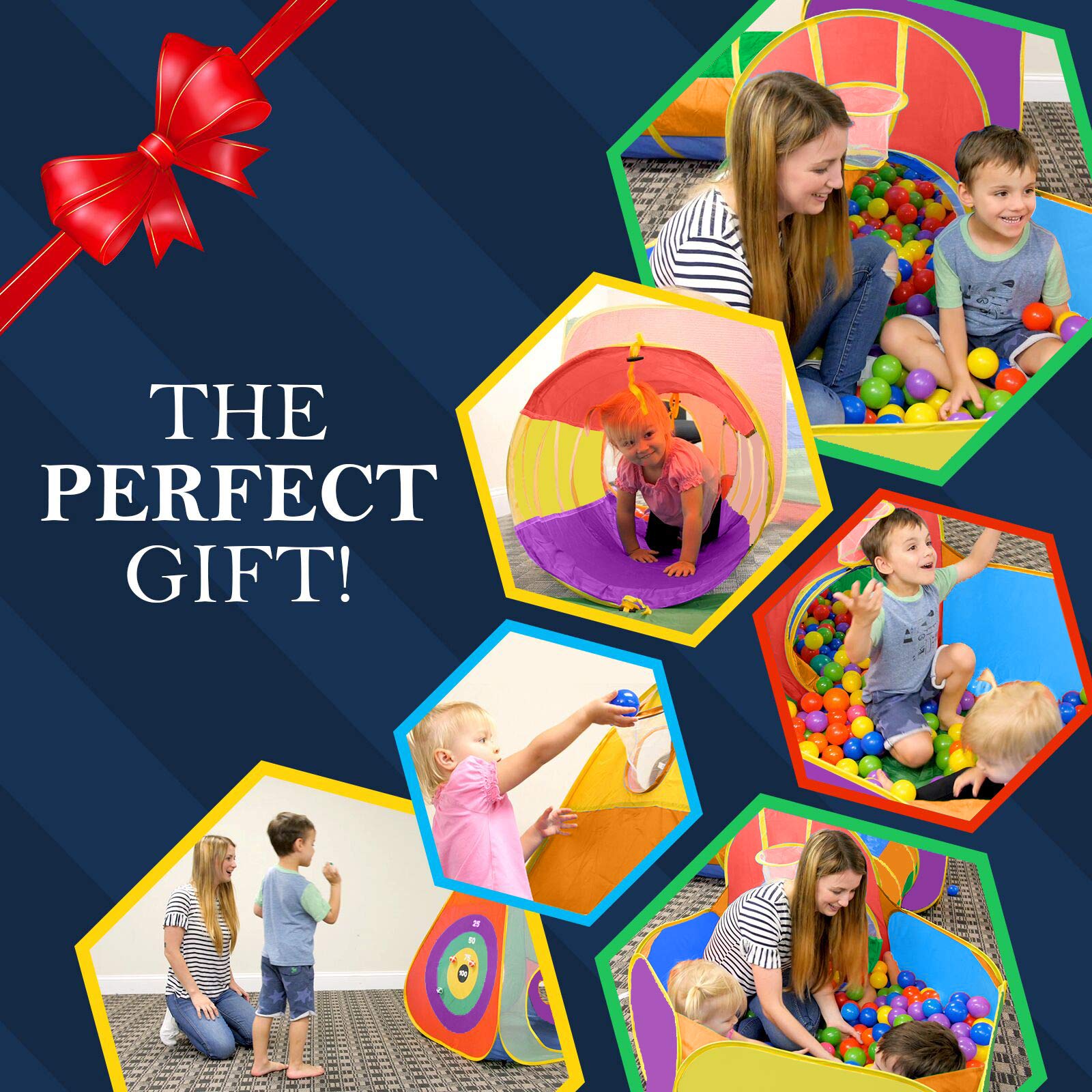 Hide N Side tunnels and teepee for indoor outdoor fun and exploration