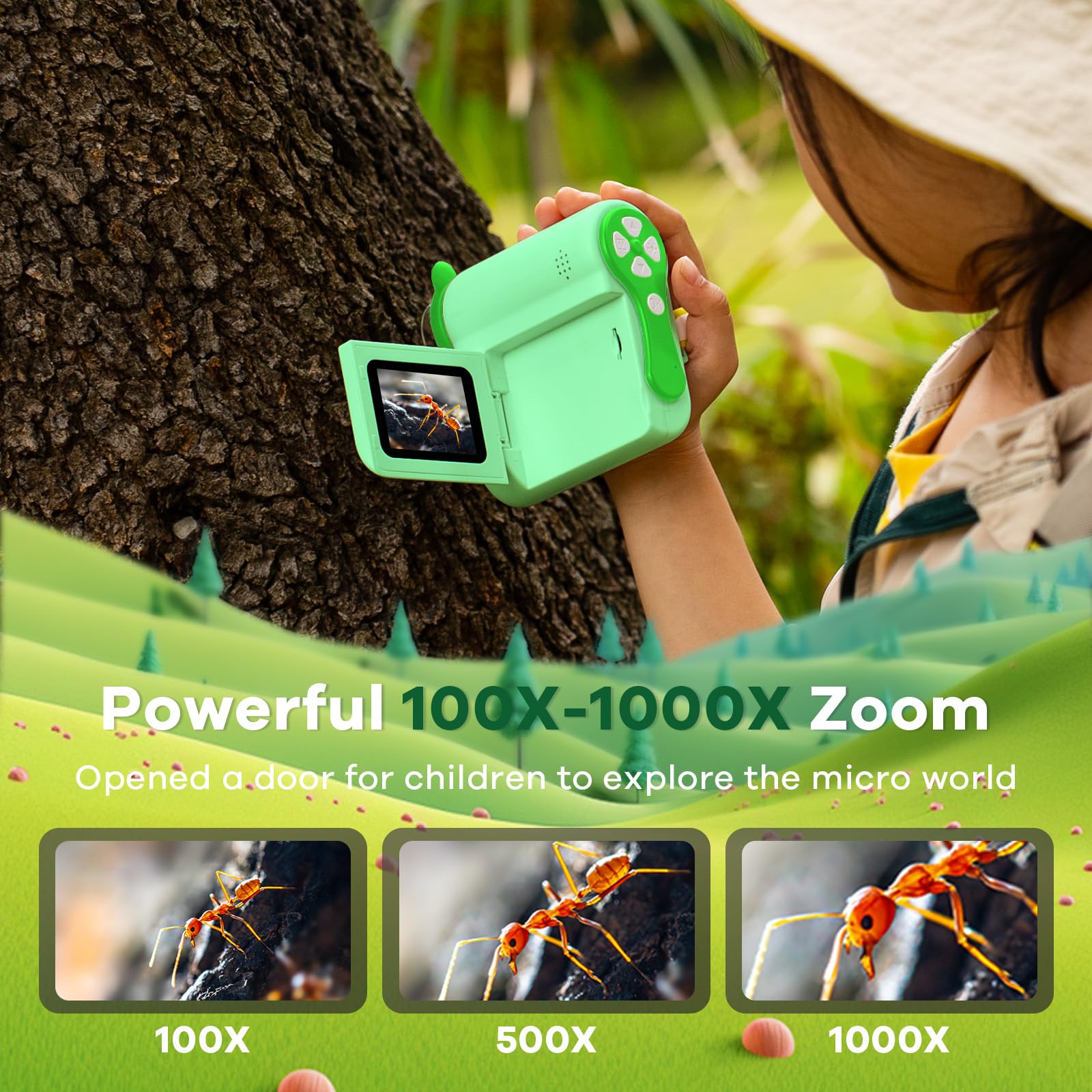 Hideal HP60 offers 100x-1000x magnification