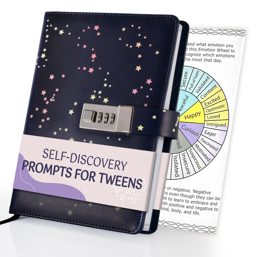 HIDEAWAYS ESSENTIALS journal with lock on cover for private journaling.