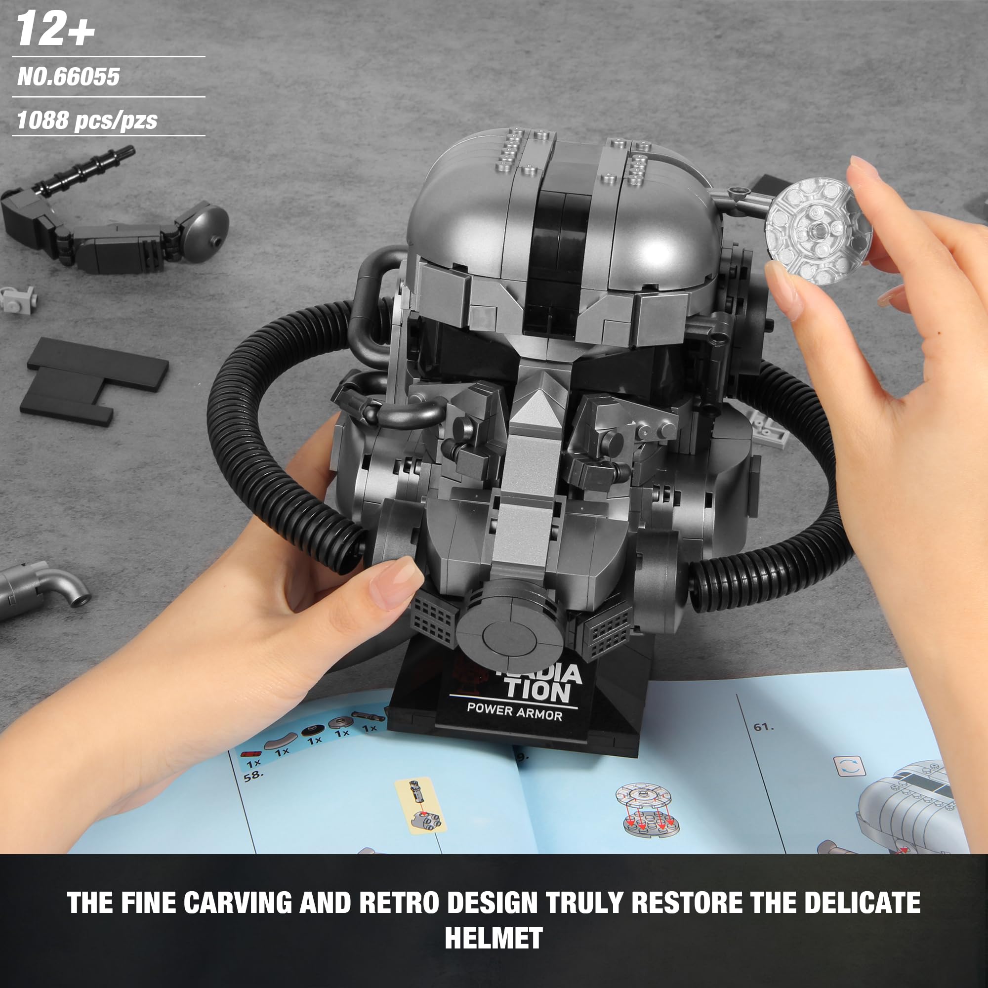 HiDectee helmet-build-stability shows solid ABS construction for a firm display.