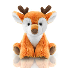 Hideekoog Sika Deer plush toy with soft fur for cozy bedtime cuddles.