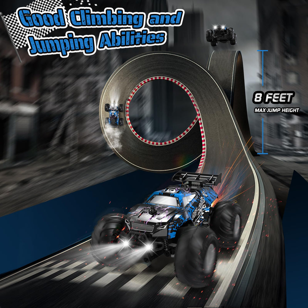 Hielse rc truck rechargeable batteries provide long play sessions.