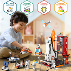 HIEMAO astronaut figures set enhances space mission pretend play and storytelling.