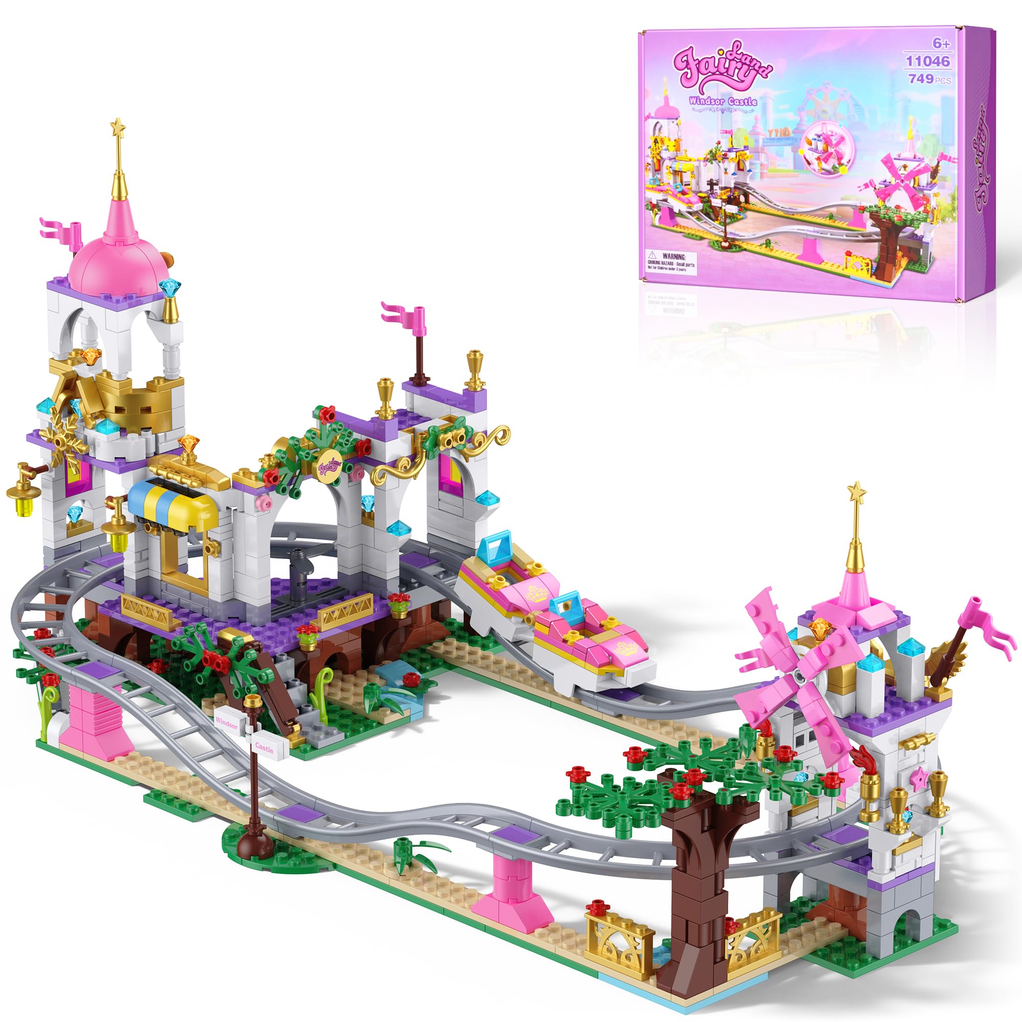 HIEMAO Castle Roller Coaster Theme Park promotes imaginative play and storytelling.