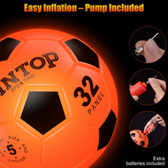 HIEMAO glow ball for kids aged 8-12 improves active play