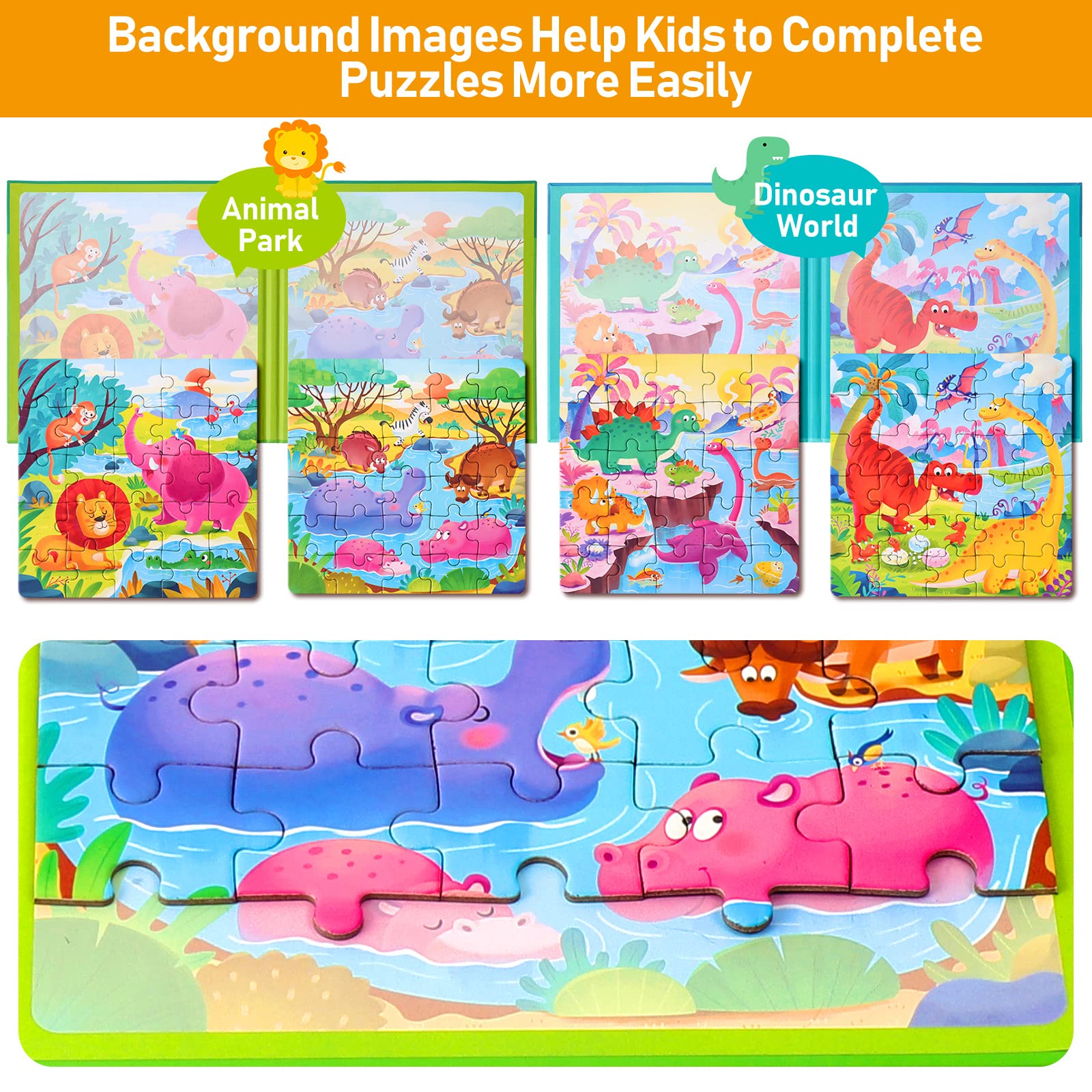 Hieoby compact 7.1-inch puzzle books fit small hands and travel.