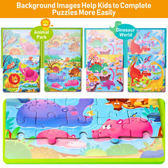 Hieoby compact 7.1-inch puzzle books fit small hands and travel.