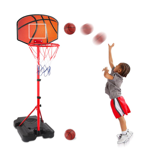 Hieoby kids basketball hoop with adjustable height for growing players.