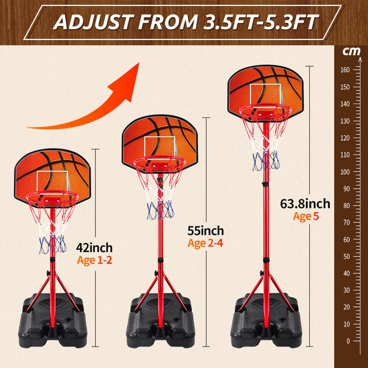 Hieoby hoop base provides stability to reduce wobble during play.