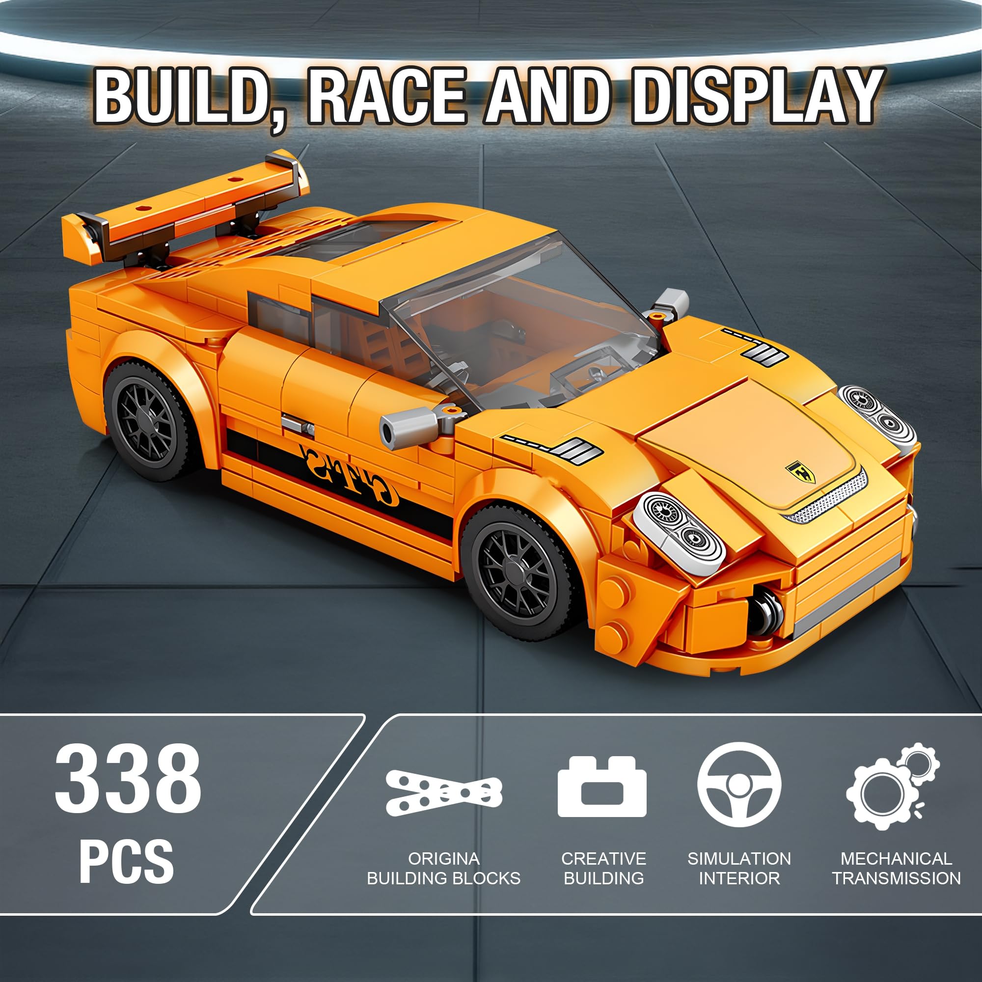 HIGH GODO 911 model detail stickers highlight authentic styling for collector displays.