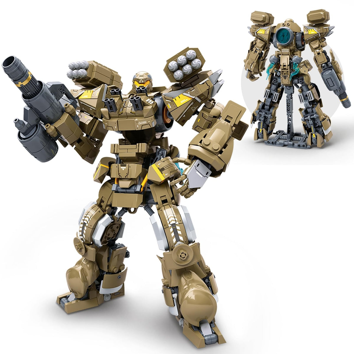 HIGH GODO Artillery Mech assembly in progress for an impressive display.