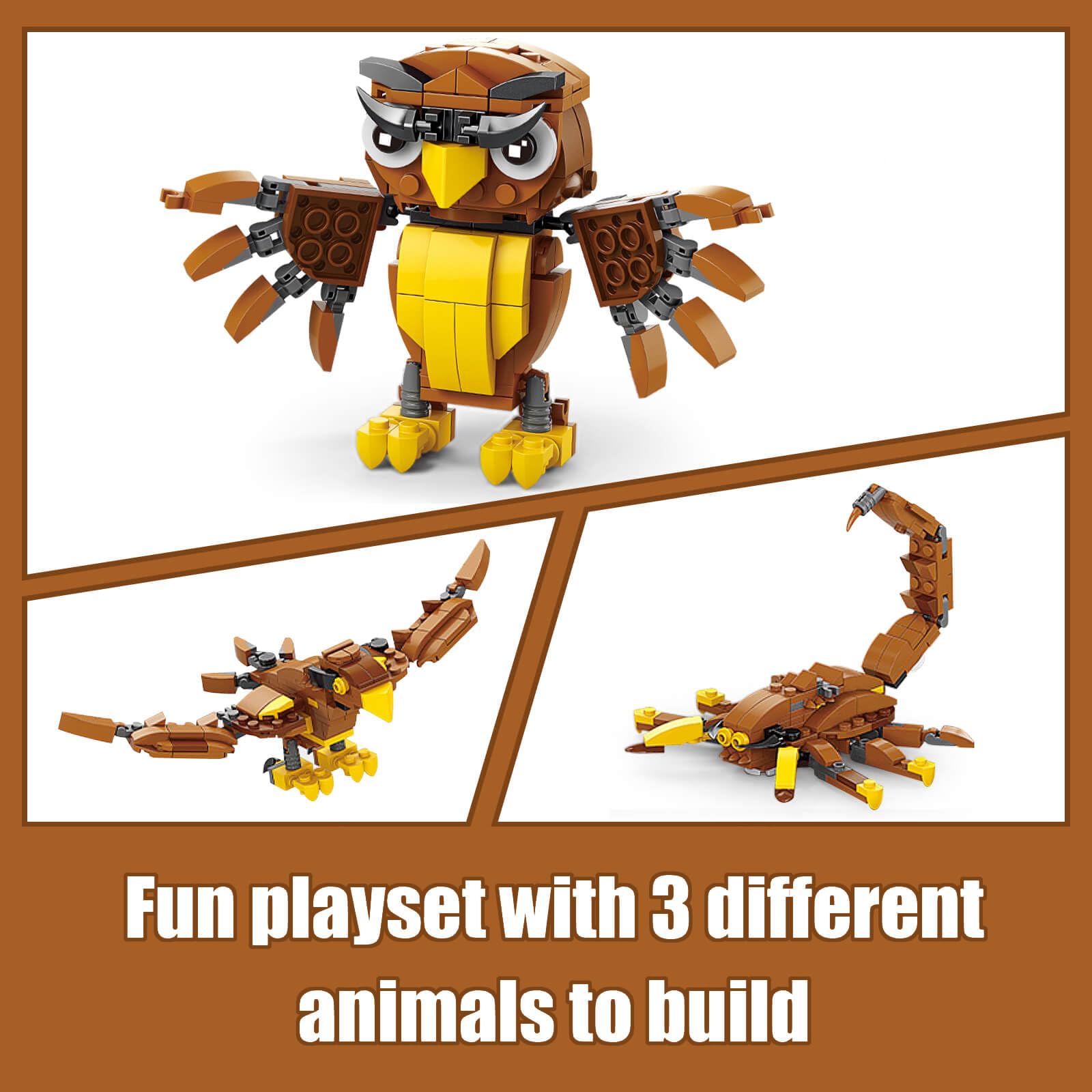 HIGH GODO Creator 3-in-1 Shark model for creative building and showcase