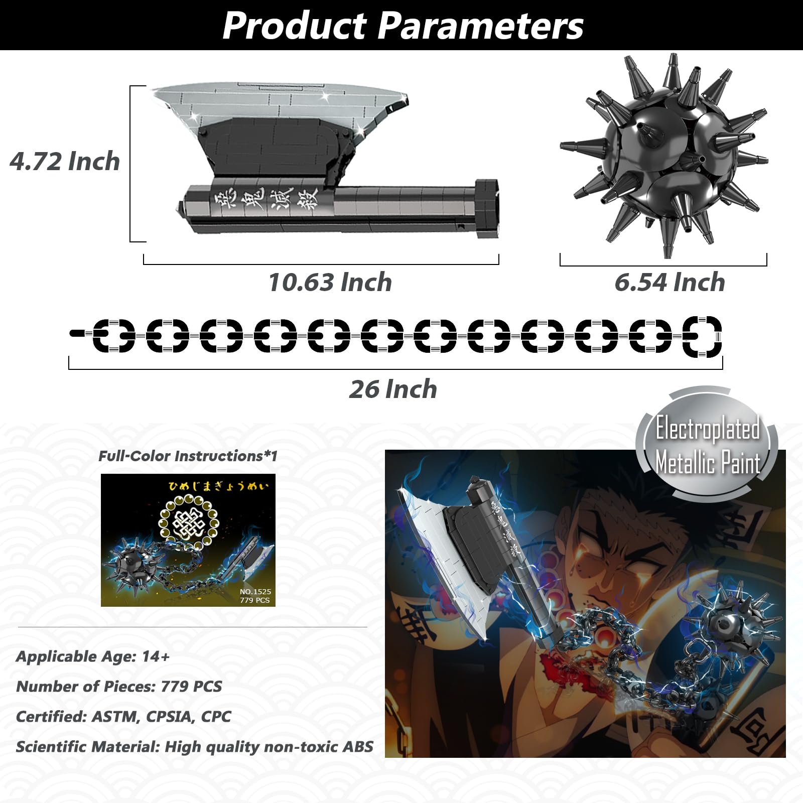 779-piece kit with clear instructions and packaging