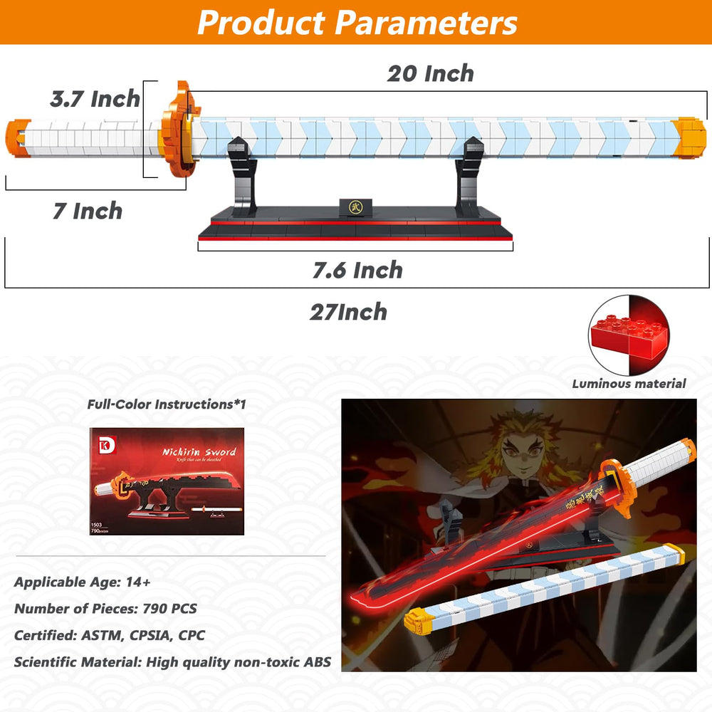 HIGH GODO Demon sword stand for stable, multi-angle display.