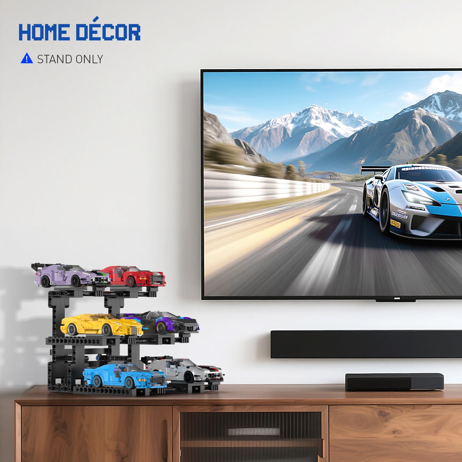 HIGH GODO display stand sits on a desk or shelf with a modern look