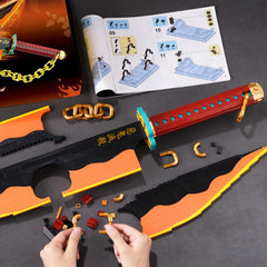 HIGH GODO double blade handle design offers comfortable grip during display assembly.