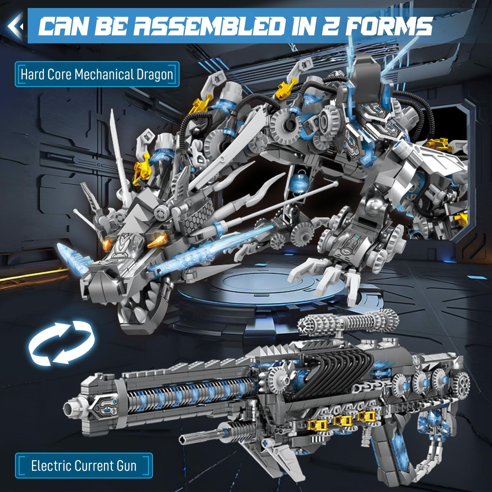 2 in 1 transformable design highlights alternate dragon form