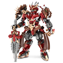HIGH GODO Hero Mech front view highlights Xiang Yu-inspired armor for striking display.