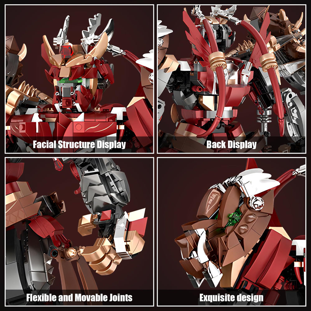 HIGH GODO Hero Mech side assembly stage reveals movable joints for posing.