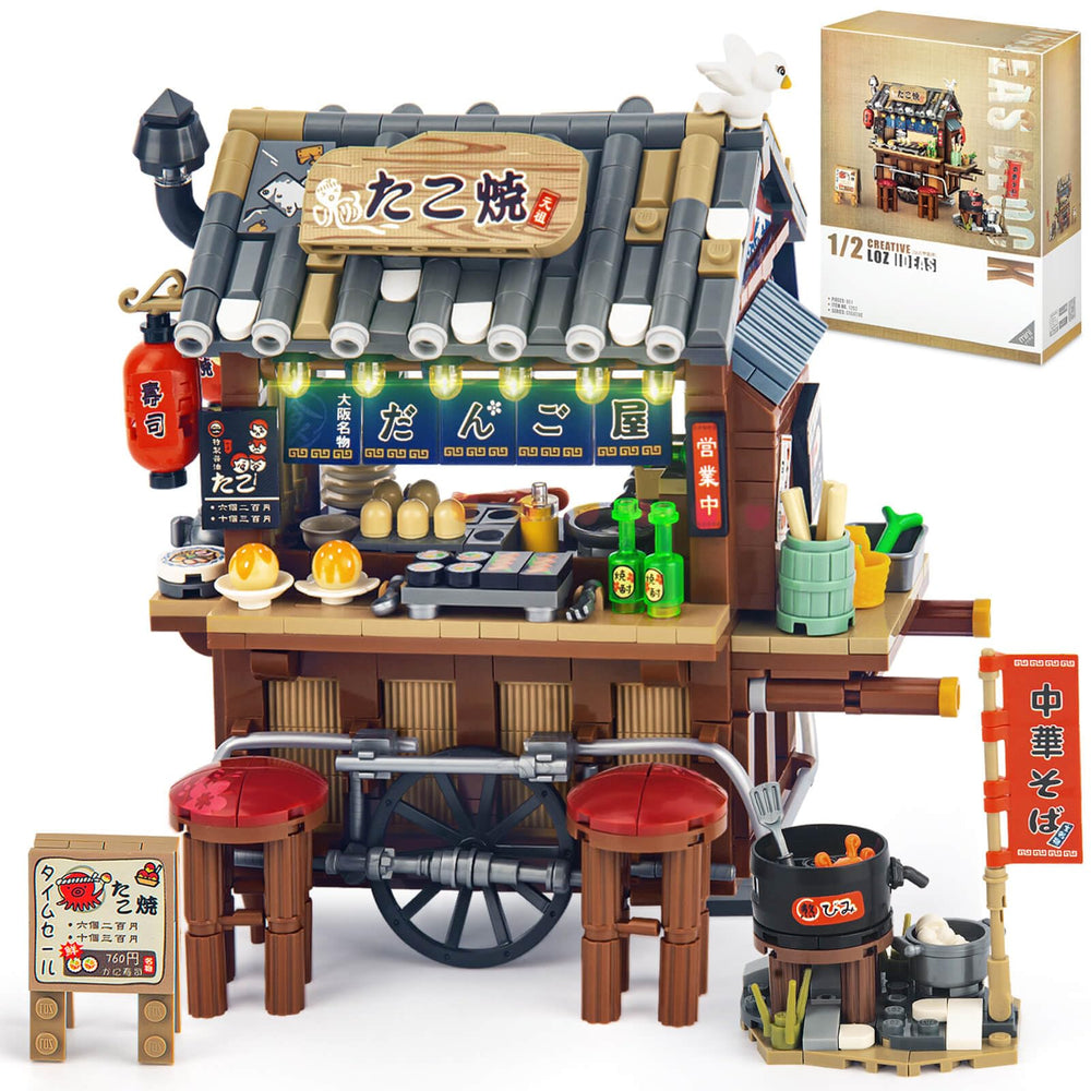 HIGH GODO Takoyaki stall with lanterns, ideal decorative display